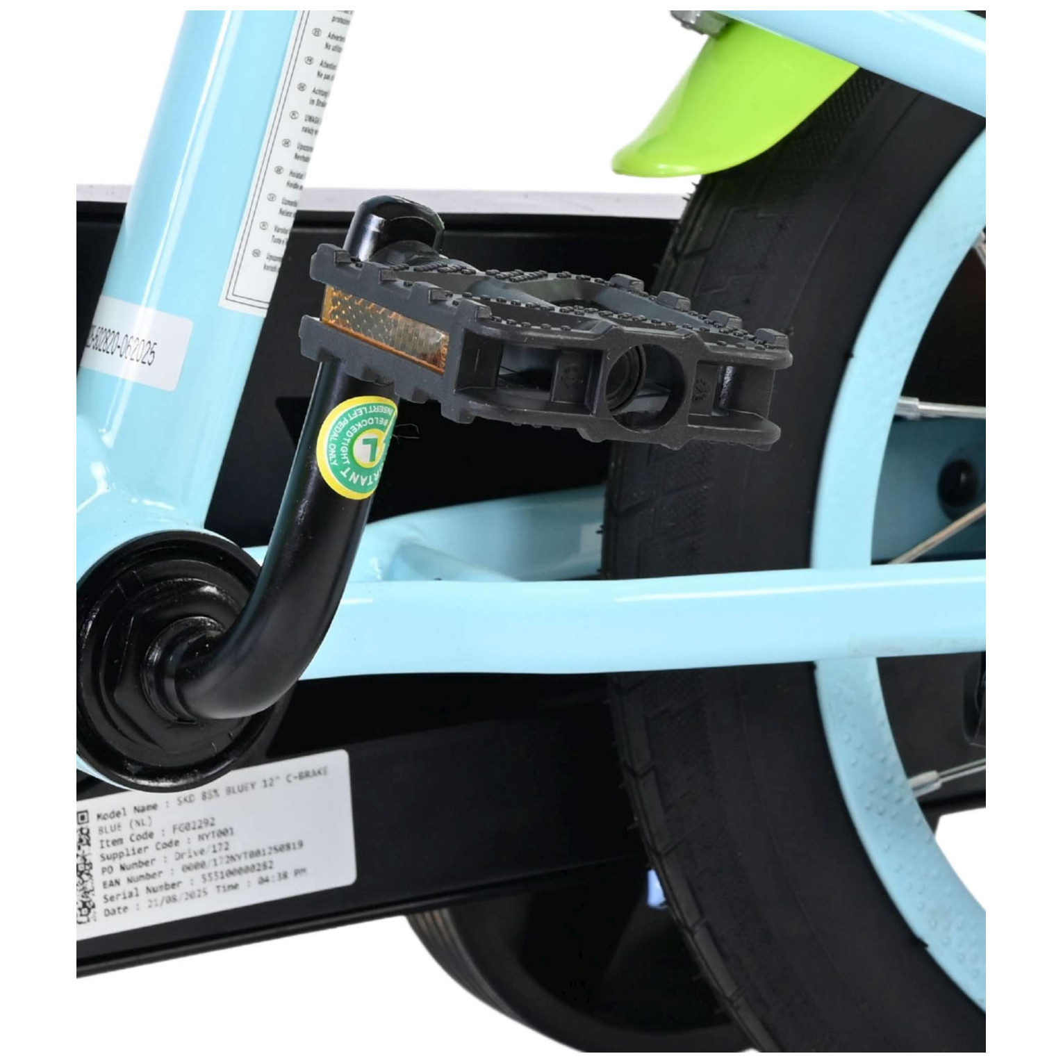 Bluey Fiets - Uni- 12 inch - Blauw