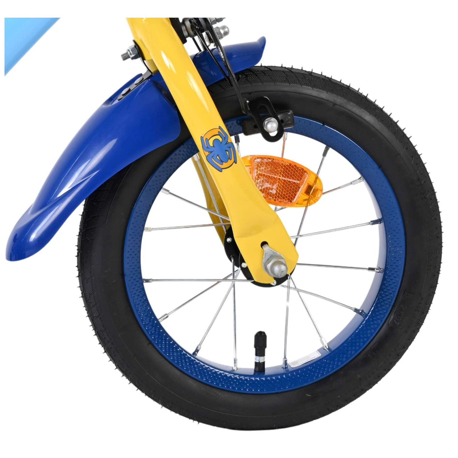 Spidey Fiets - 12 inch - Blauw - Twee handremmen