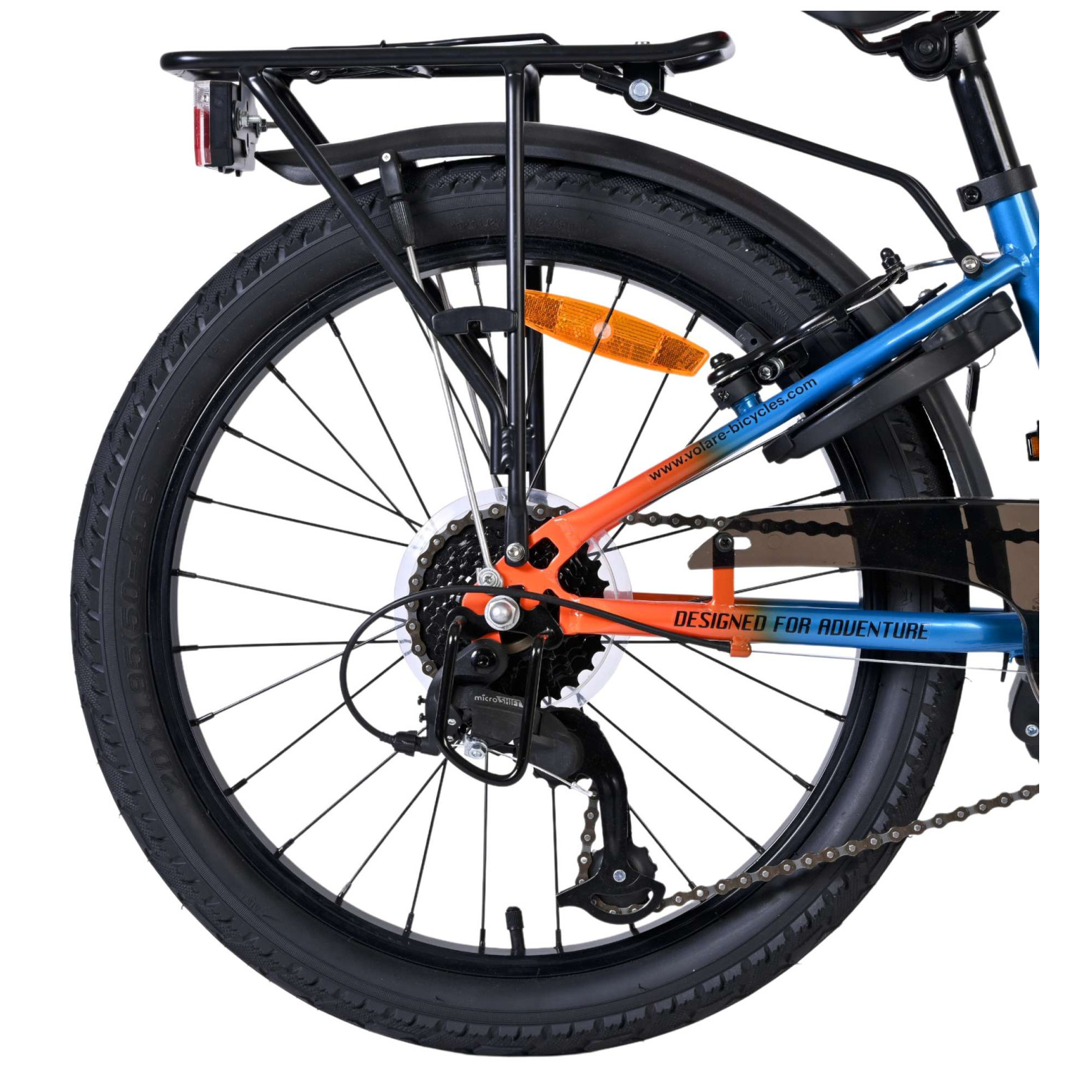 Volare Explorer Fiets - 20 inch - 7 Speed - Blauw/Oranje