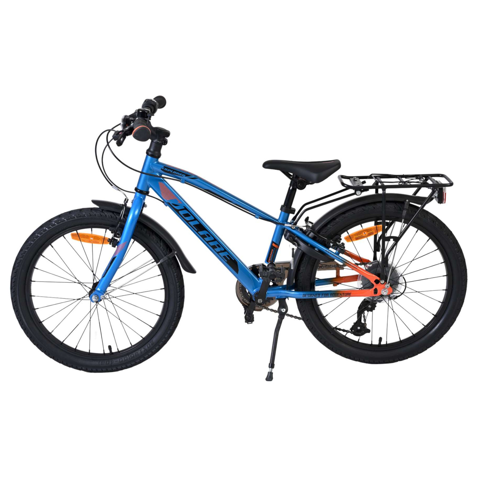 Volare Explorer Fiets - 20 inch - 7 Speed - Blauw/Oranje