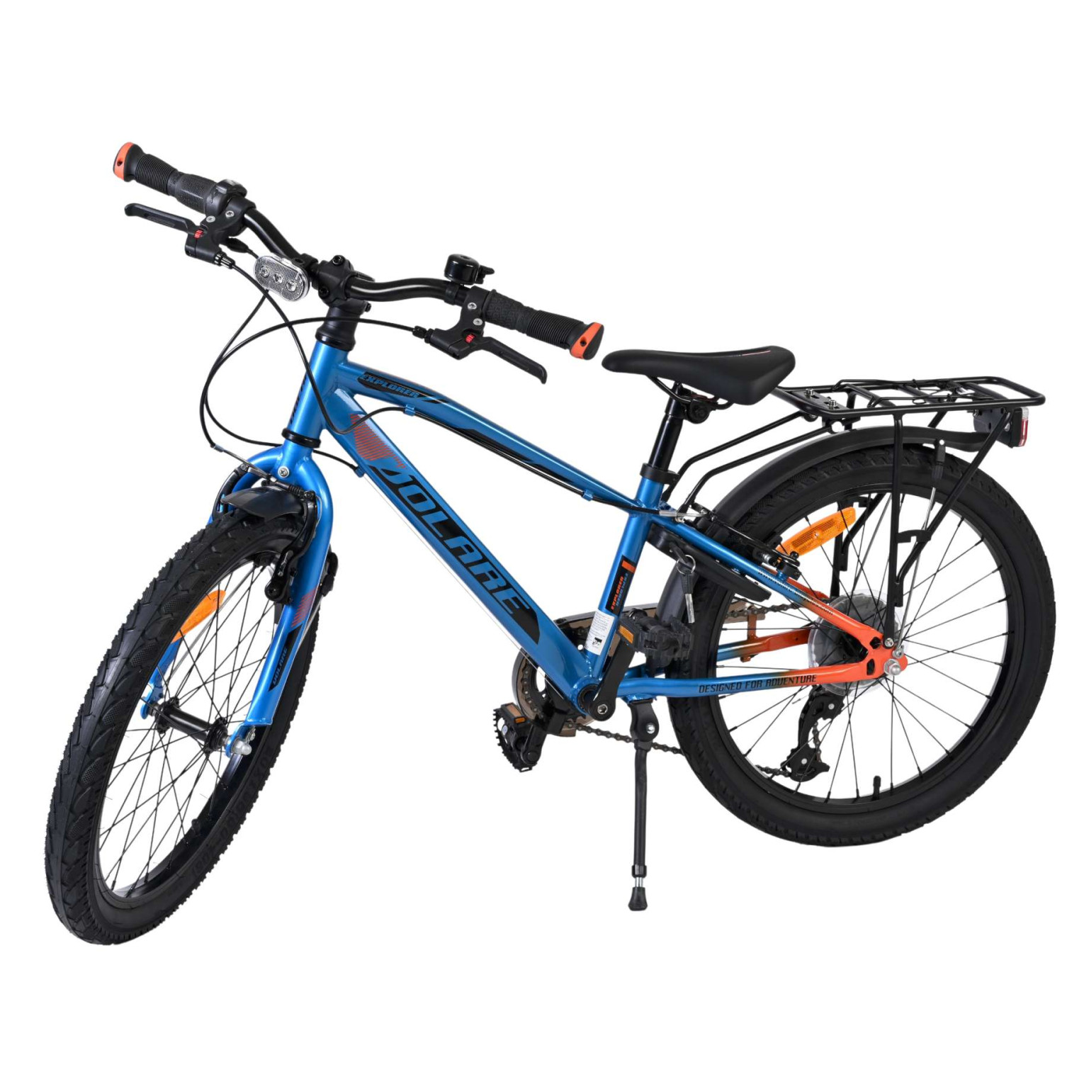 Volare Explorer Fiets - 20 inch - 7 Speed - Blauw/Oranje