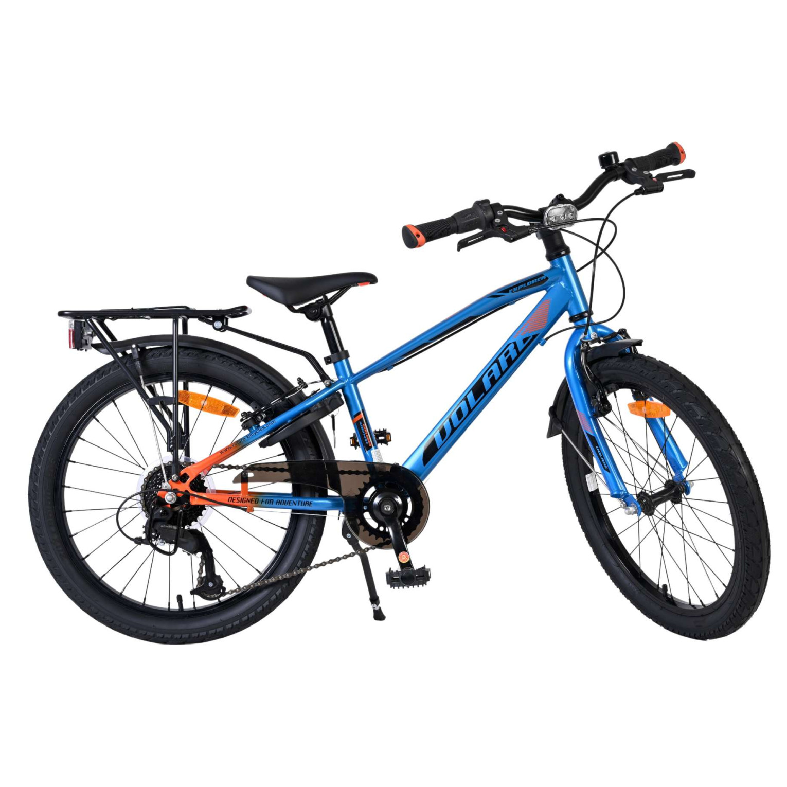 Volare Explorer Fiets - 20 inch - 7 Speed - Blauw/Oranje
