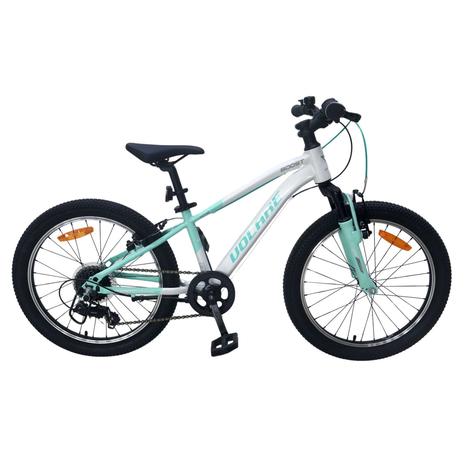 Volare Boost Fiets - 24 inch - 21 Speed - Wit/Mintgroen