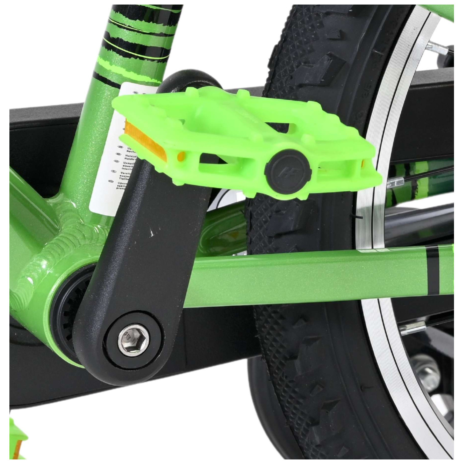 Volare Venom Fiets - 16 inch - Groen - Twee Handremmen