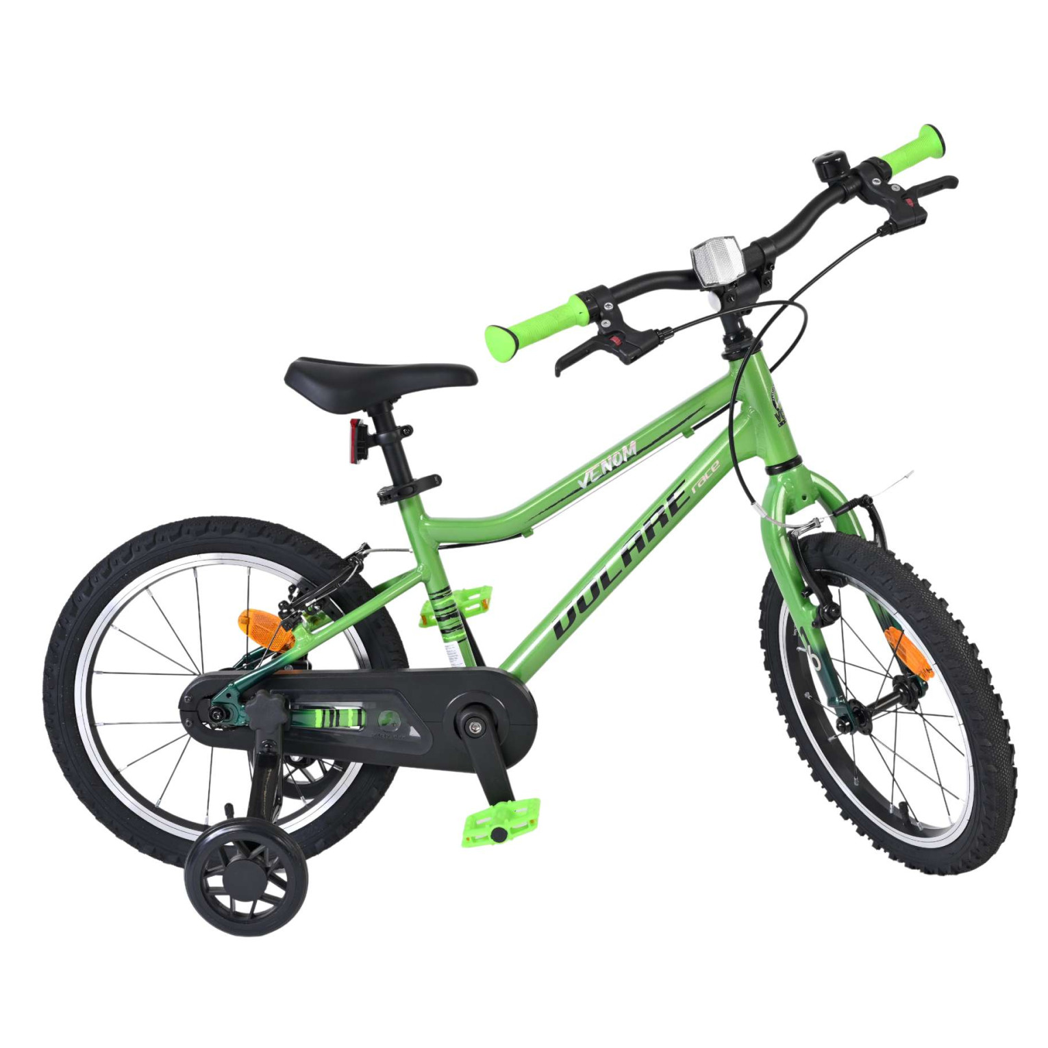 Volare Venom Fiets - 16 inch - Groen - Twee Handremmen