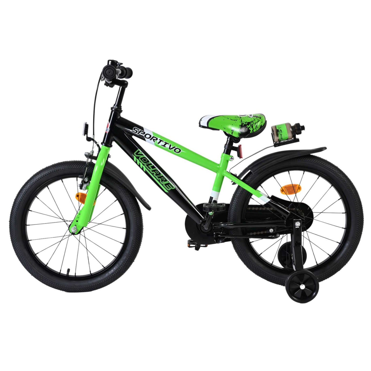 Volare Sportivo Fiets - 18 inch - Groen Zwart