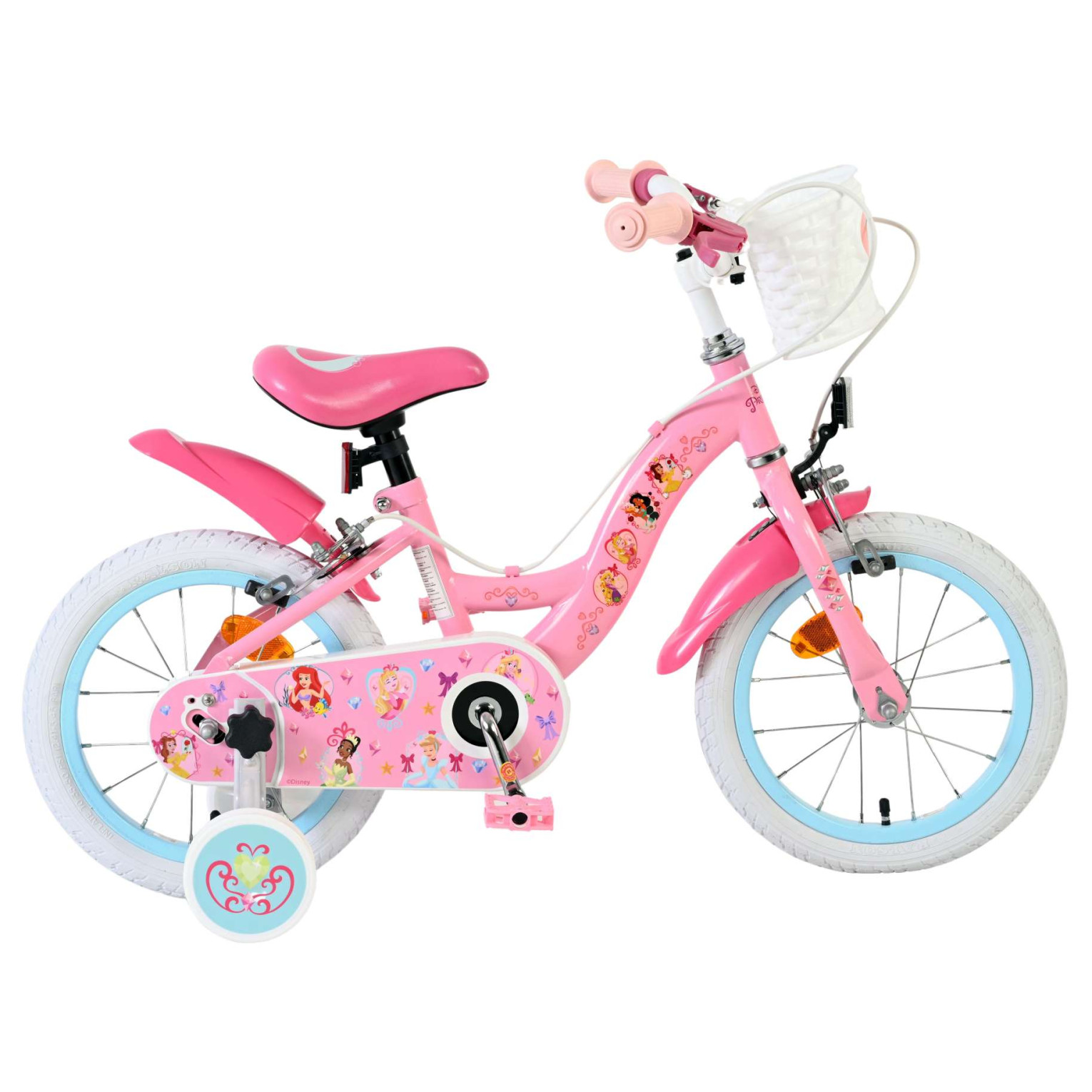 Magic Royals Fiets - 14 inch - Roze - Twee handremmen