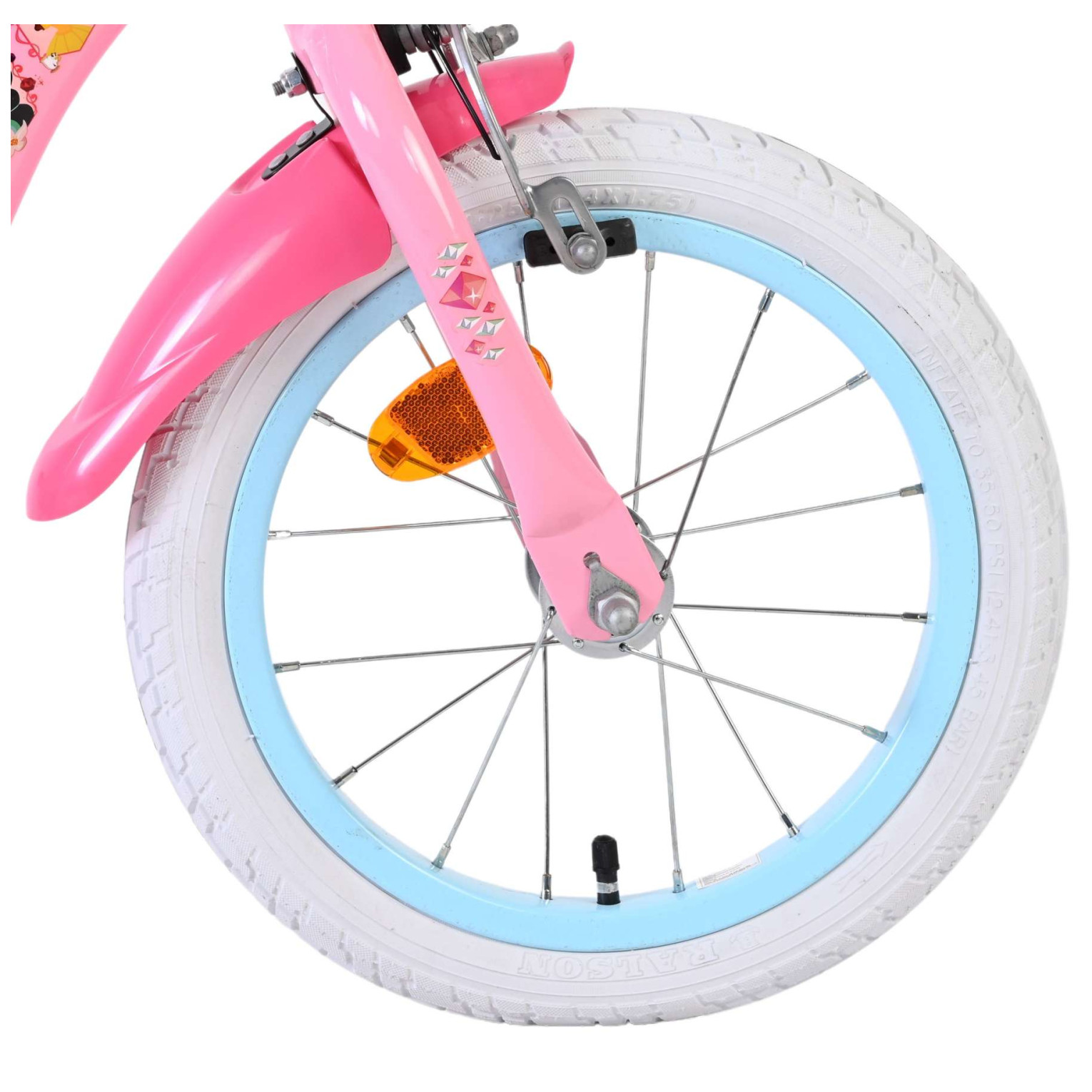 Magic Royals Fiets - 14 inch - Roze - Twee handremmen