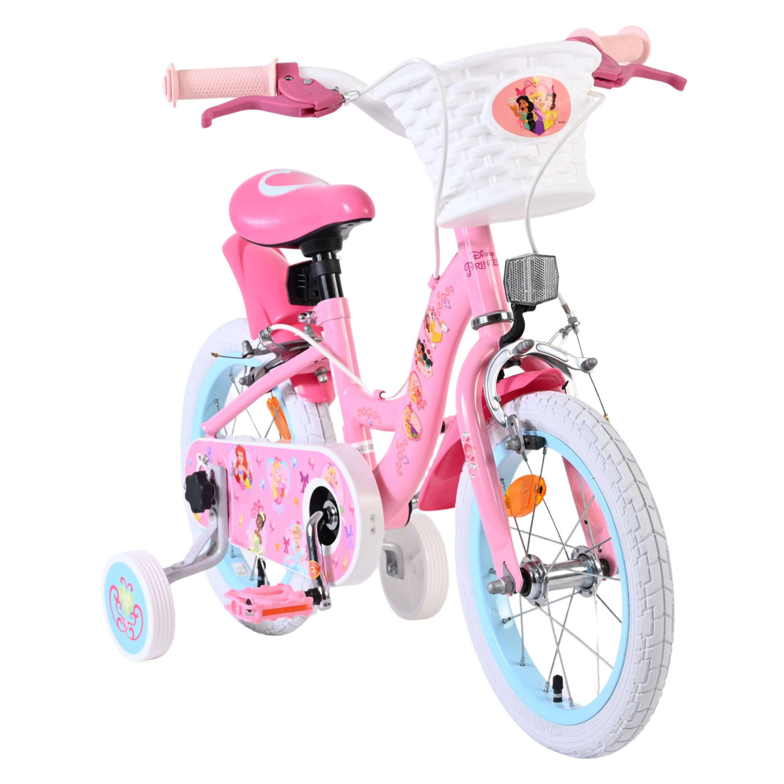 Magic Royals Fiets - 14 inch - Roze - Twee handremmen