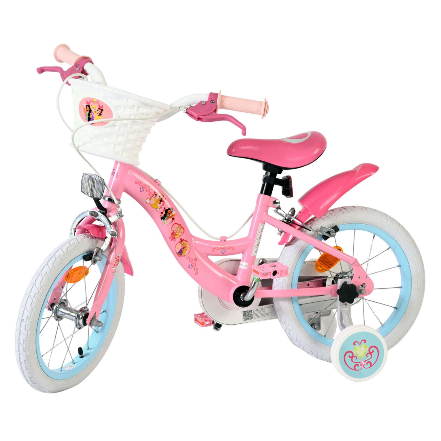 Magic Royals Fiets - 14 inch - Roze - Twee handremmen