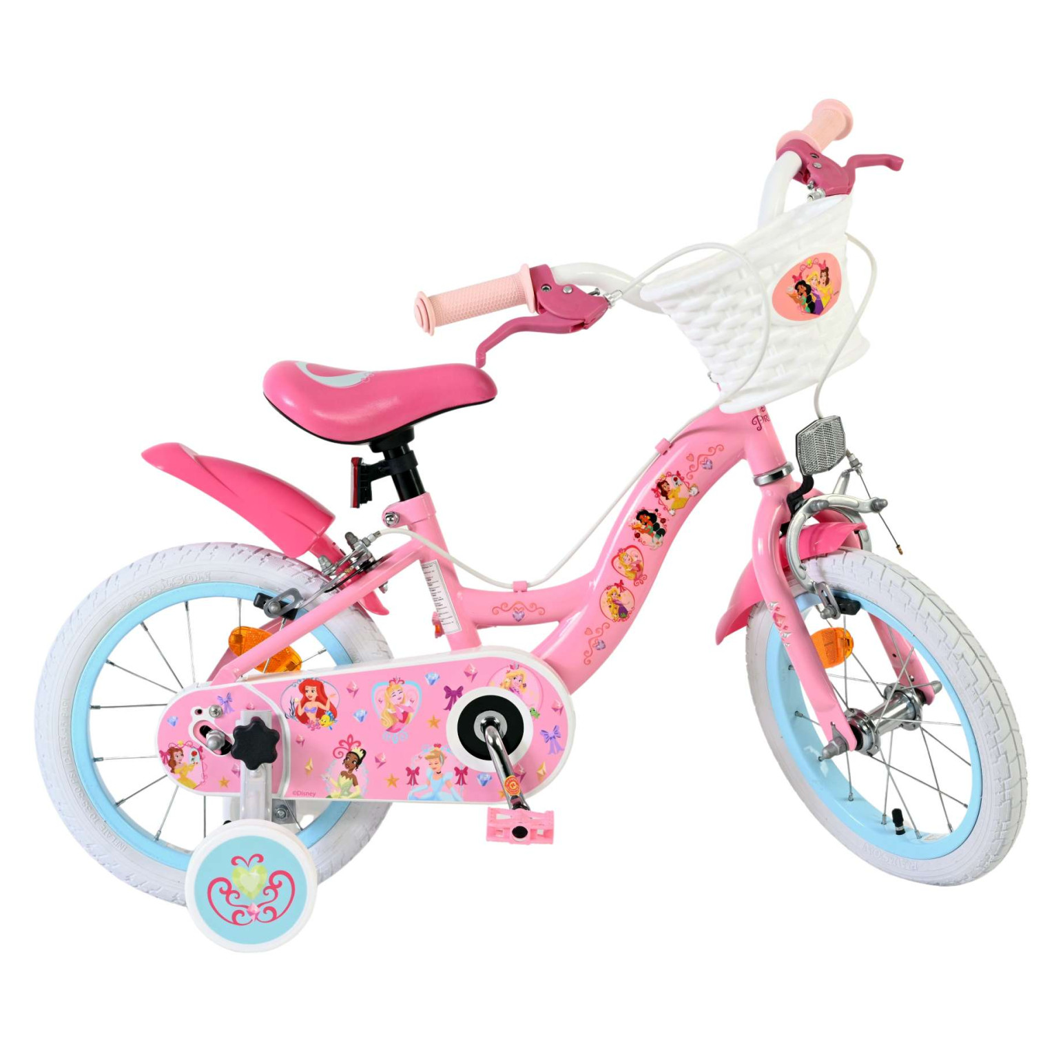 Magic Royals Fiets - 14 inch - Roze - Twee handremmen