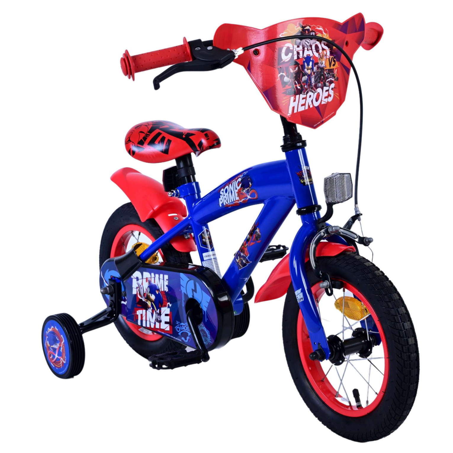 Turbo Crew Fiets - 12 inch - Blauw Rood