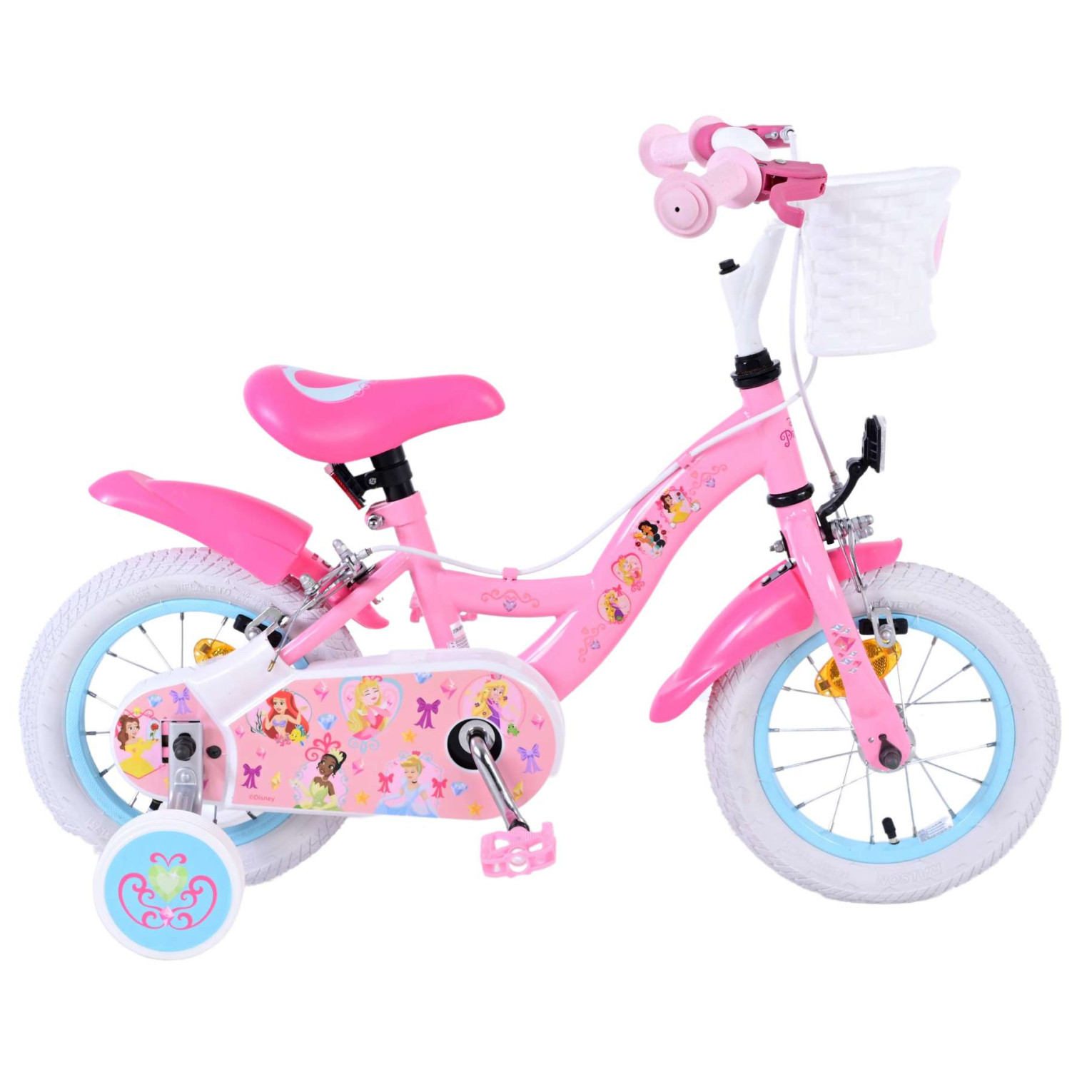 Magic Royals Fiets - 12 inch - Roze - Twee Handremmen