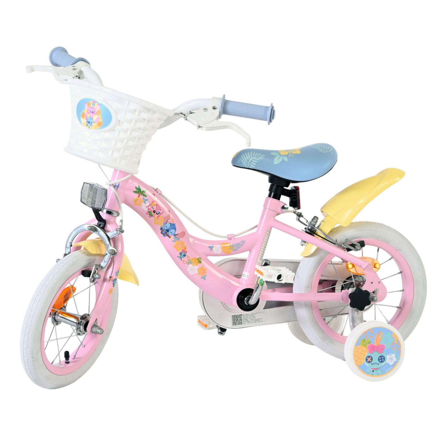 Koala Fiets - 12 inch - Roze - Twee Handremmen