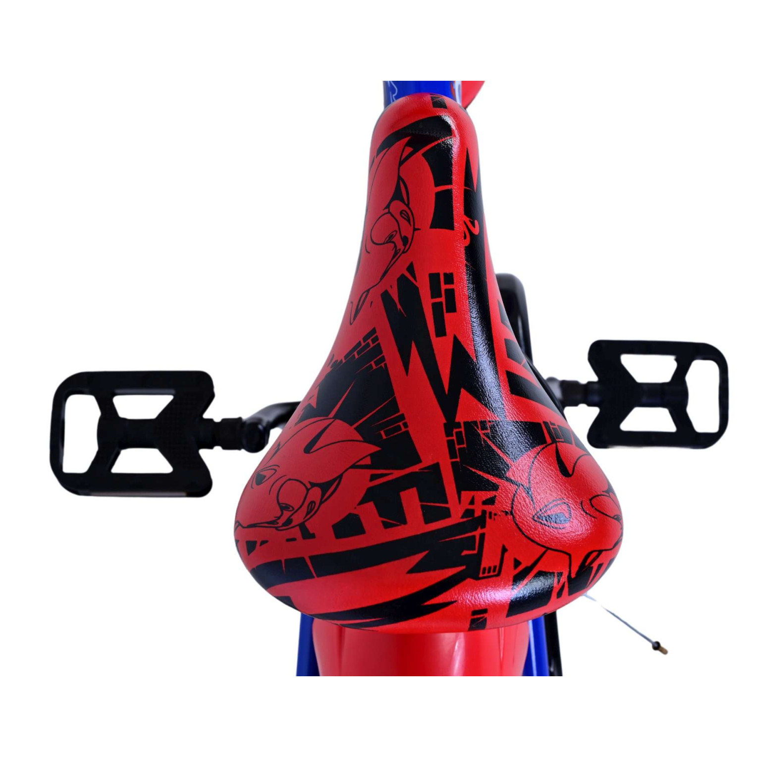Turbo Crew Fiets - 14 inch - Blauw Rood - Twee handremmen