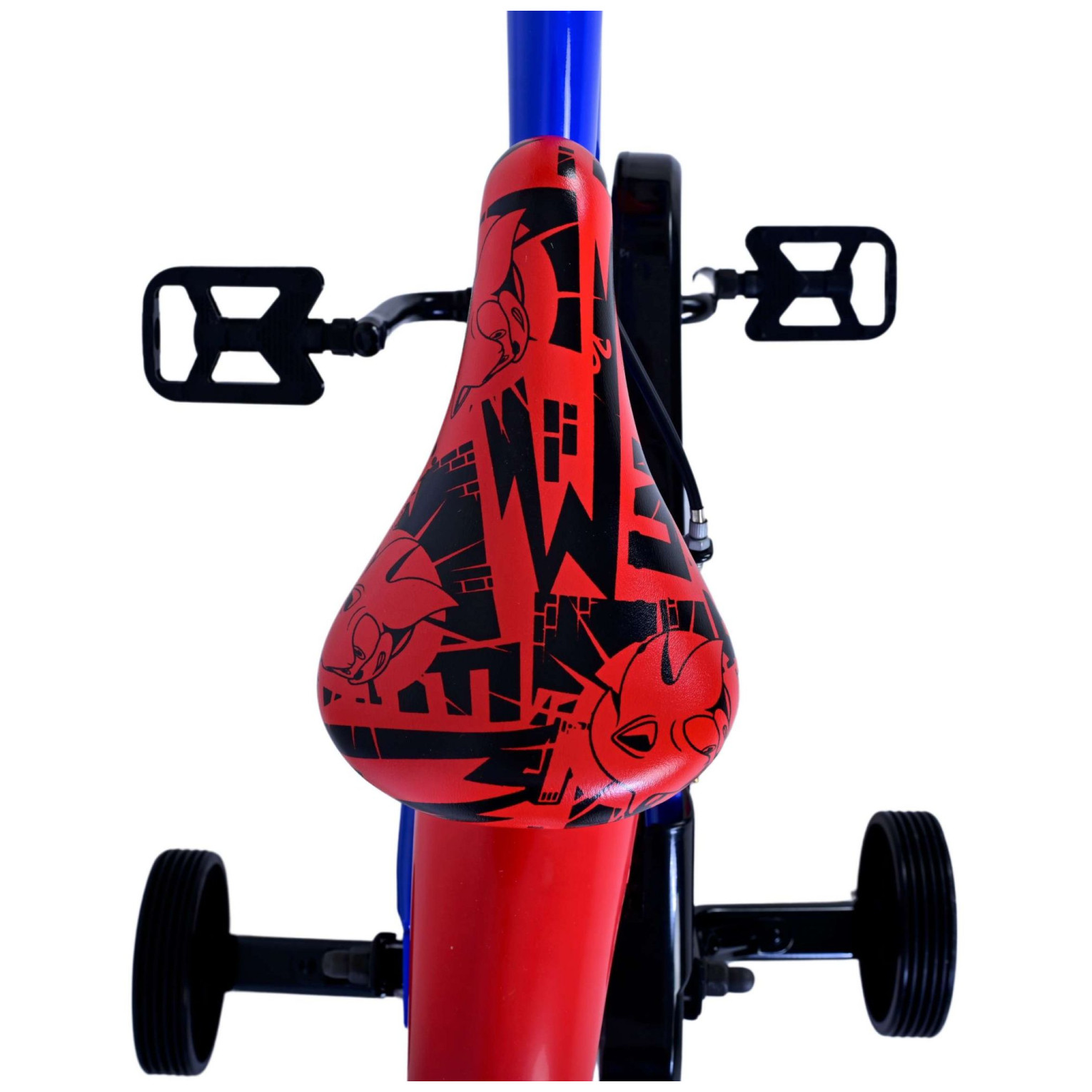 Turbo Crew Fiets - 16 inch - Blauw Rood - Twee handremmen