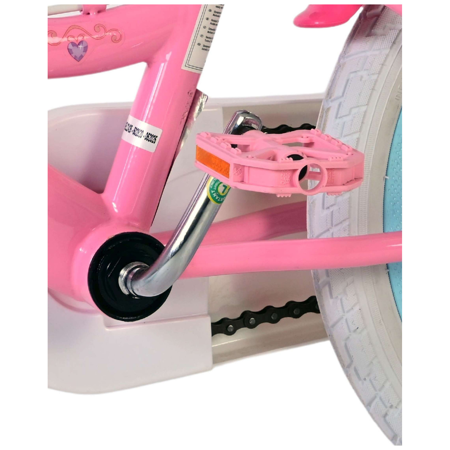 Magic Royals Fiets - 16 inch - Roze - Twee Handremmen