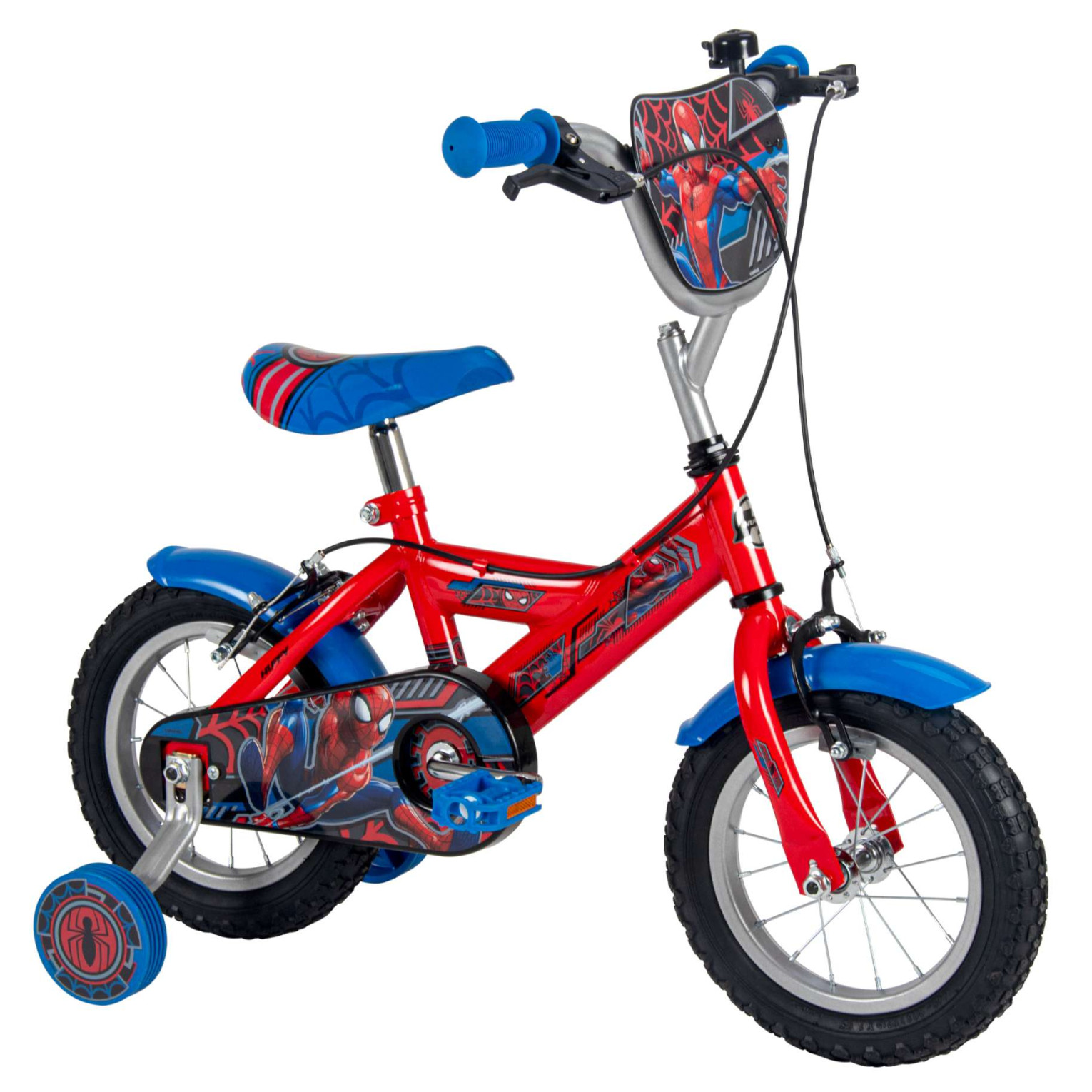 Spider-Man Fiets - 12 inch - Rood Blauw - Twee handremmen