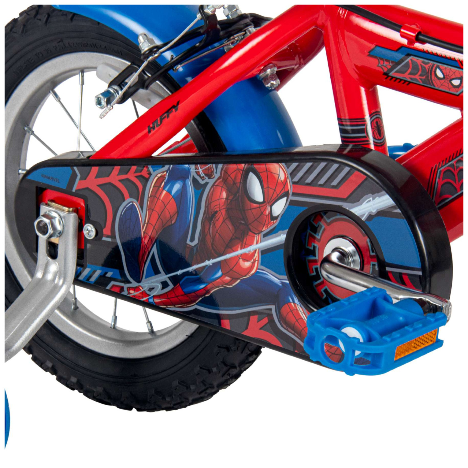 Spider-Man Fiets - 12 inch - Rood Blauw - Twee handremmen