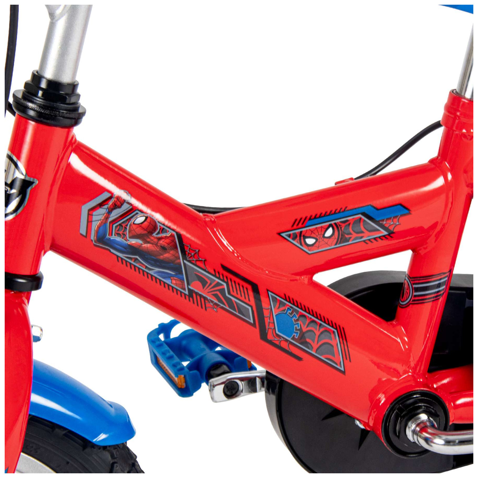 Spider-Man Fiets - 12 inch - Rood Blauw - Twee handremmen