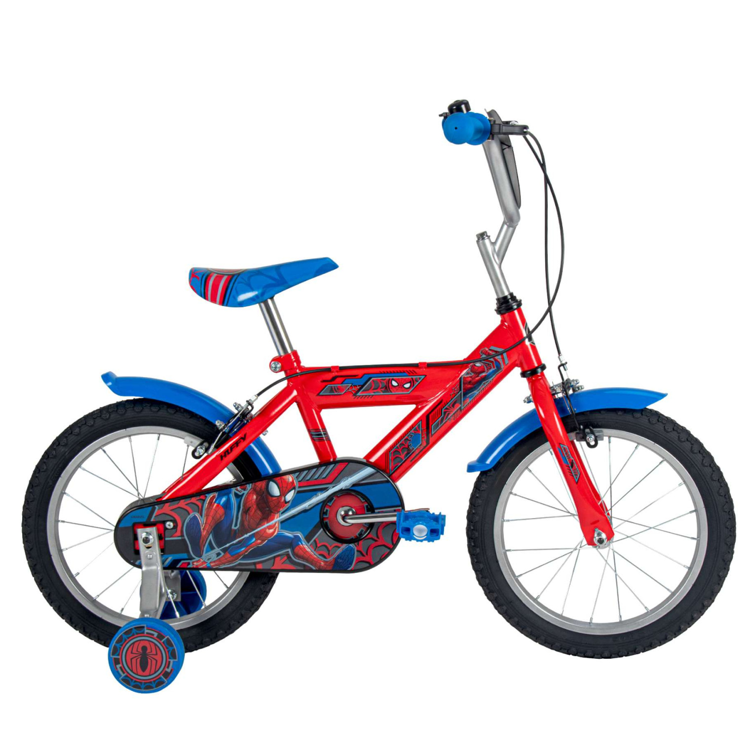 Spider-Man Fiets - 16 inch - Rood - Twee handremmen