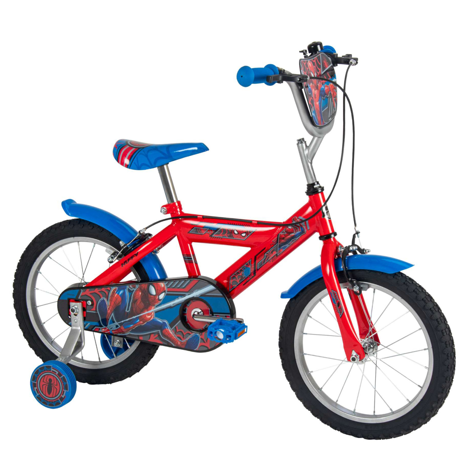 Spider-Man Fiets - 16 inch - Rood - Twee handremmen
