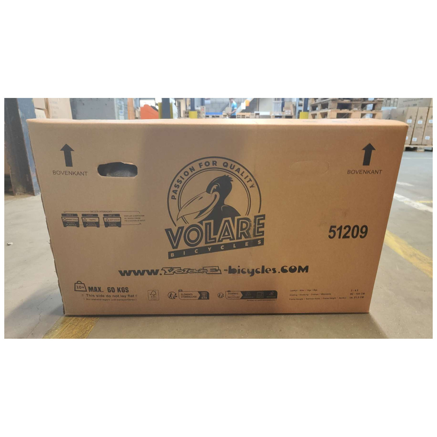 Volare Rocky Fiets - 12 inch - Grijs