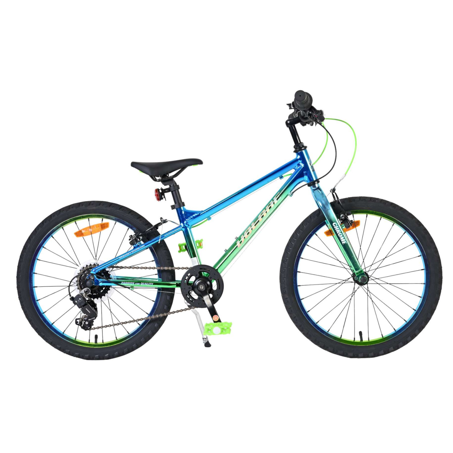Volare Chrome Fiets - 20 inch - Blauw Groen -
