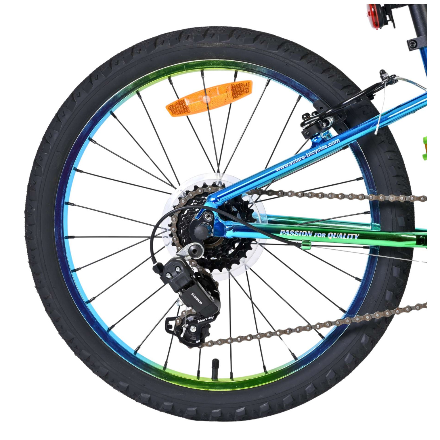 Volare Chrome Fiets - 20 inch - Blauw Groen -