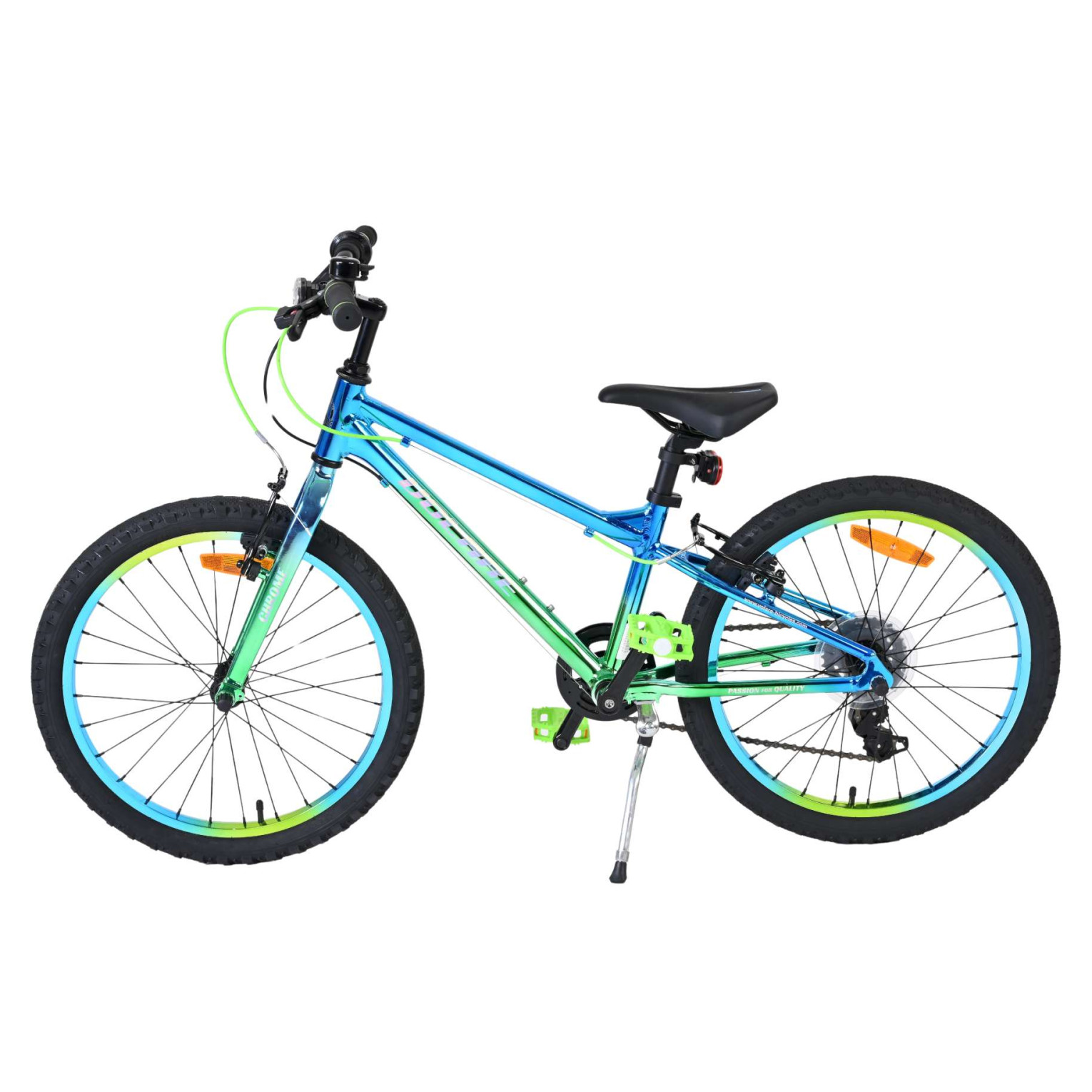 Volare Chrome Fiets - 20 inch - Blauw Groen -