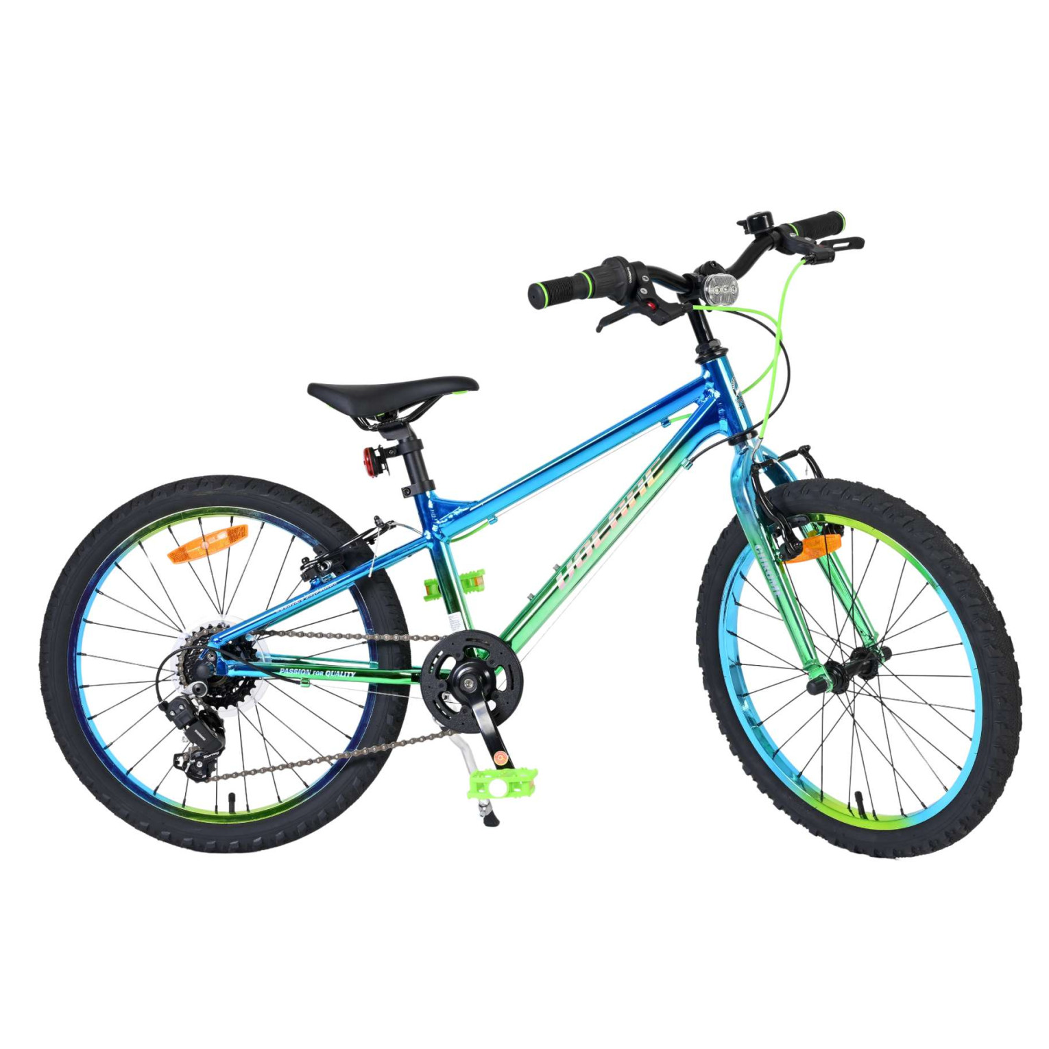 Volare Chrome Fiets - 20 inch - Blauw Groen -
