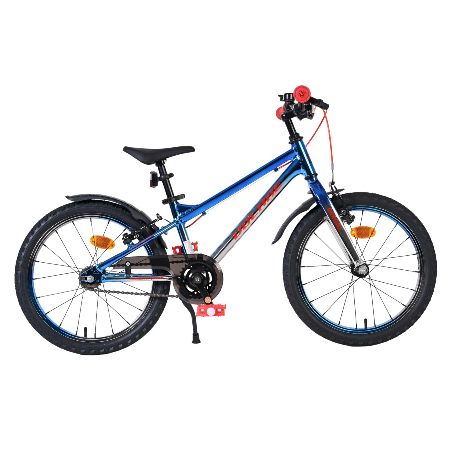 Volare Chrome Fiets - 20 inch - Blauw Zilver -