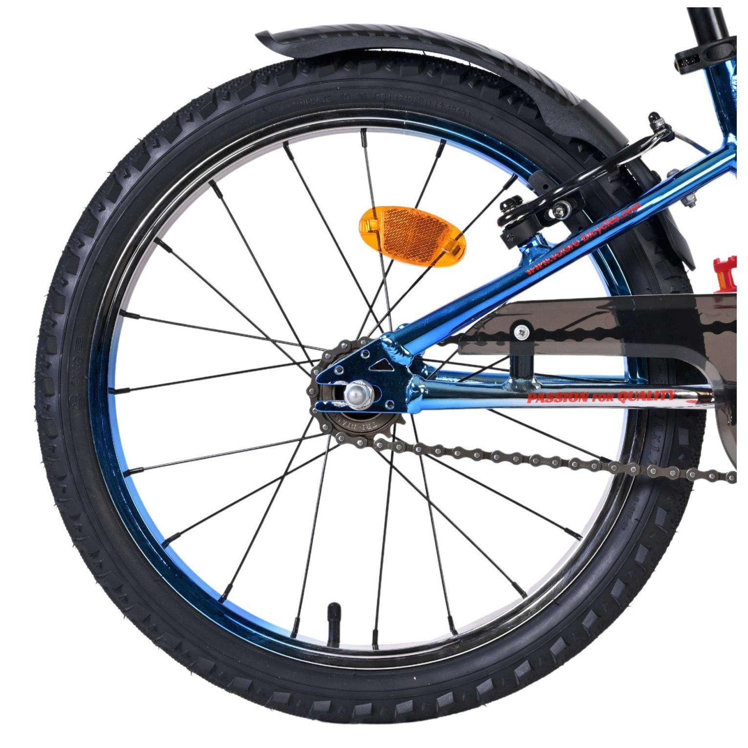 Volare Chrome Fiets - 20 inch - Blauw Zilver -