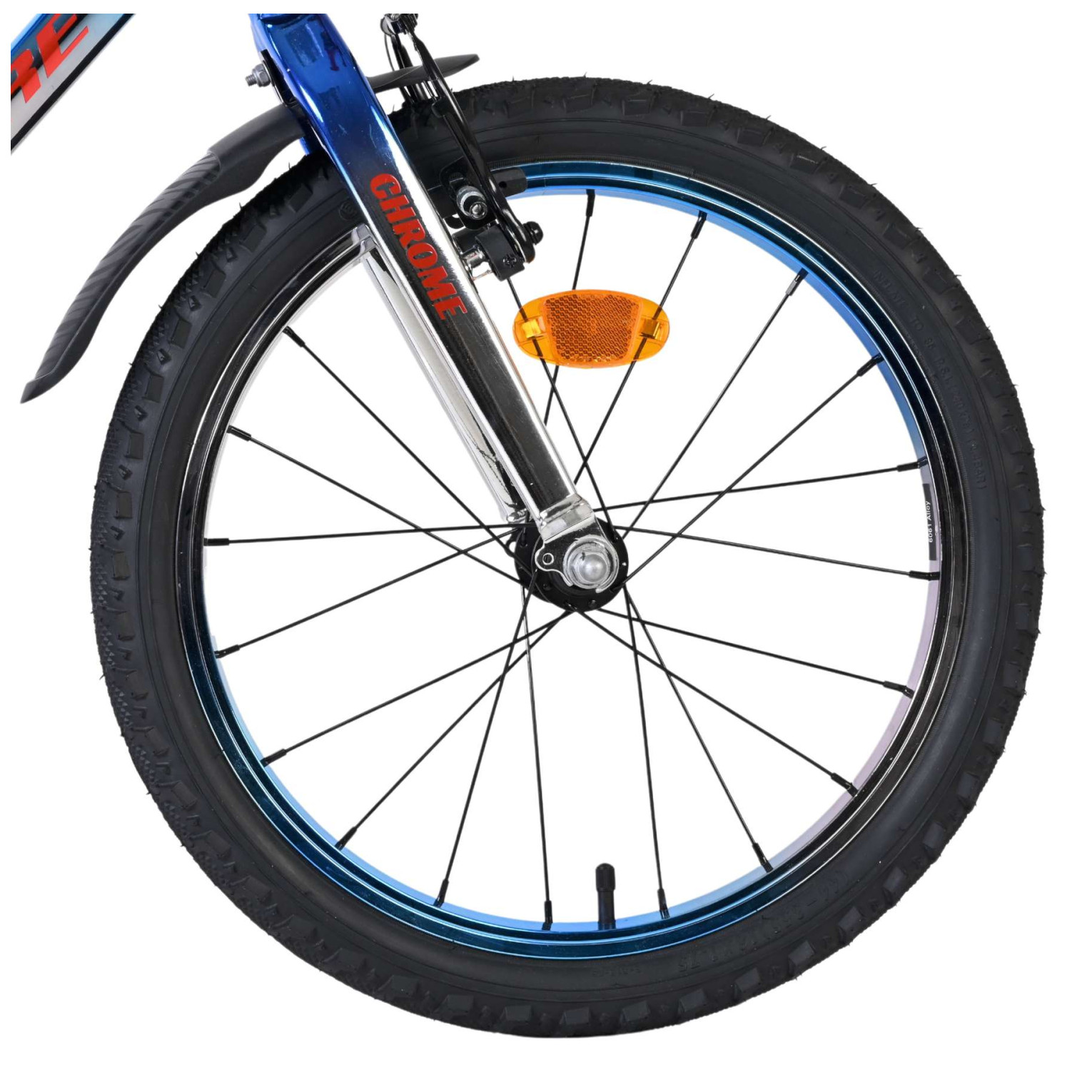 Volare Chrome Fiets - 20 inch - Blauw Zilver -