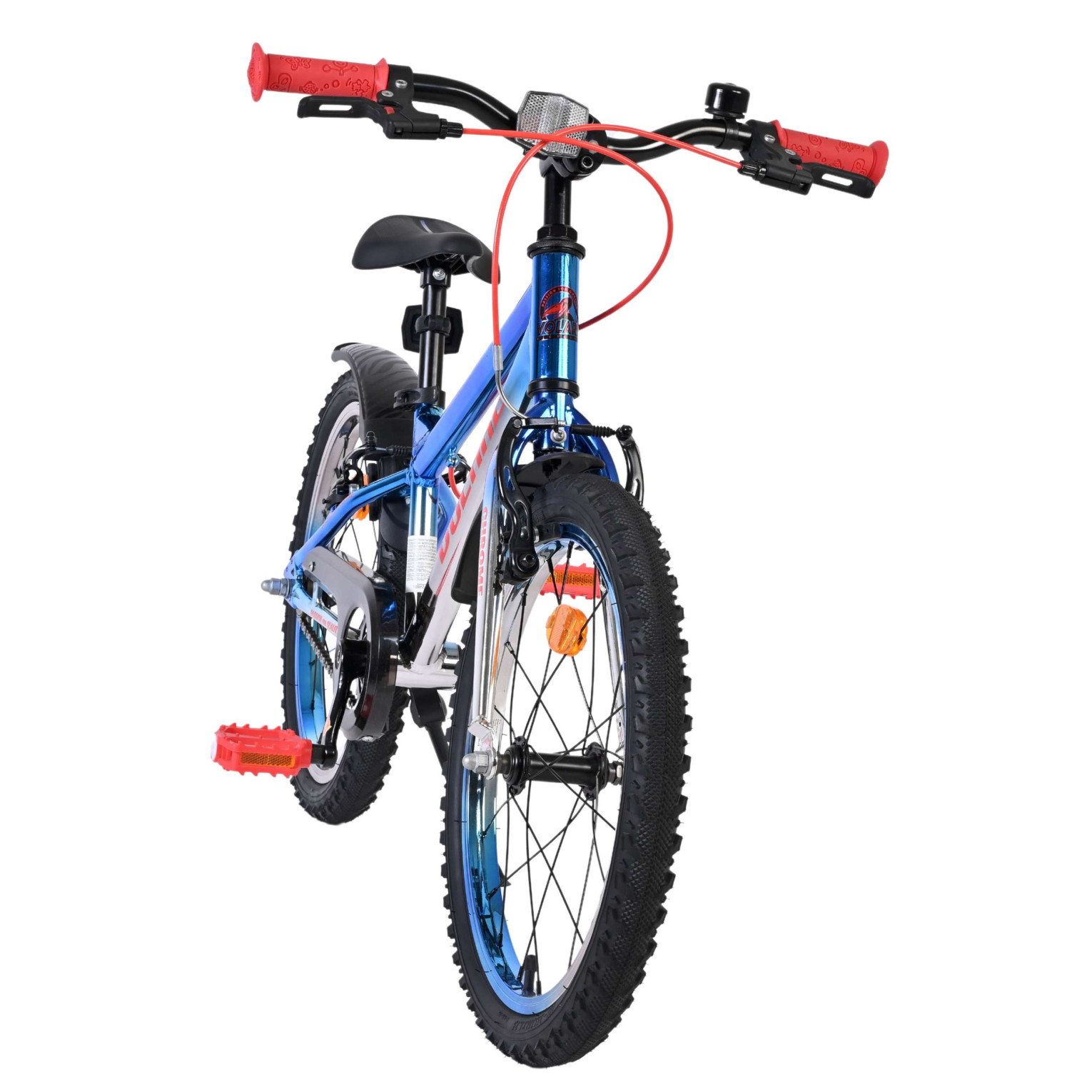 Volare Chrome Fiets - 20 inch - Blauw Zilver -