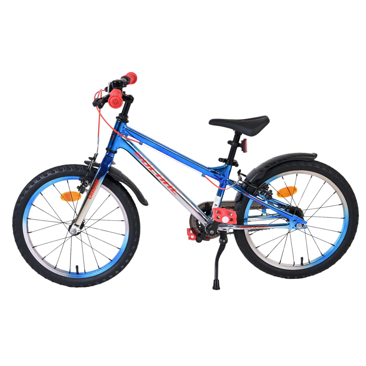 Volare Chrome Fiets - 20 inch - Blauw Zilver -