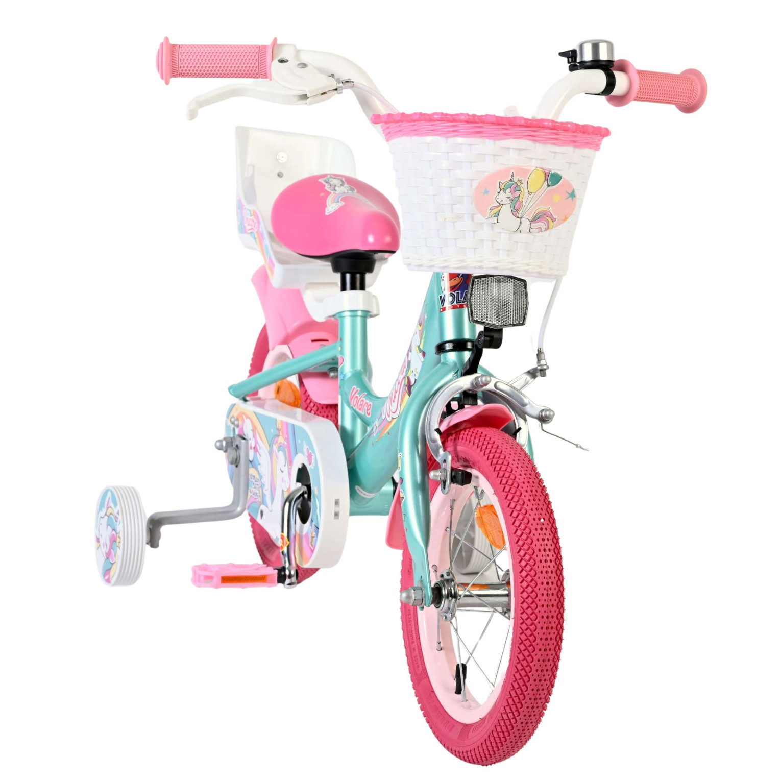 Volare Unicorn Fiets - 12 inch - Groen