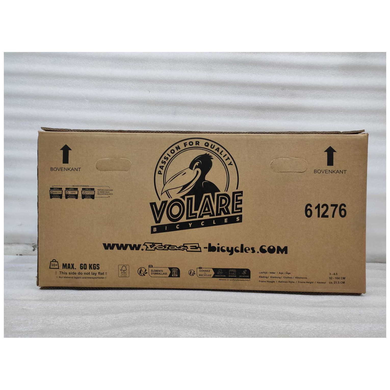 Volare Unicorn Fiets - 12 inch - Groen