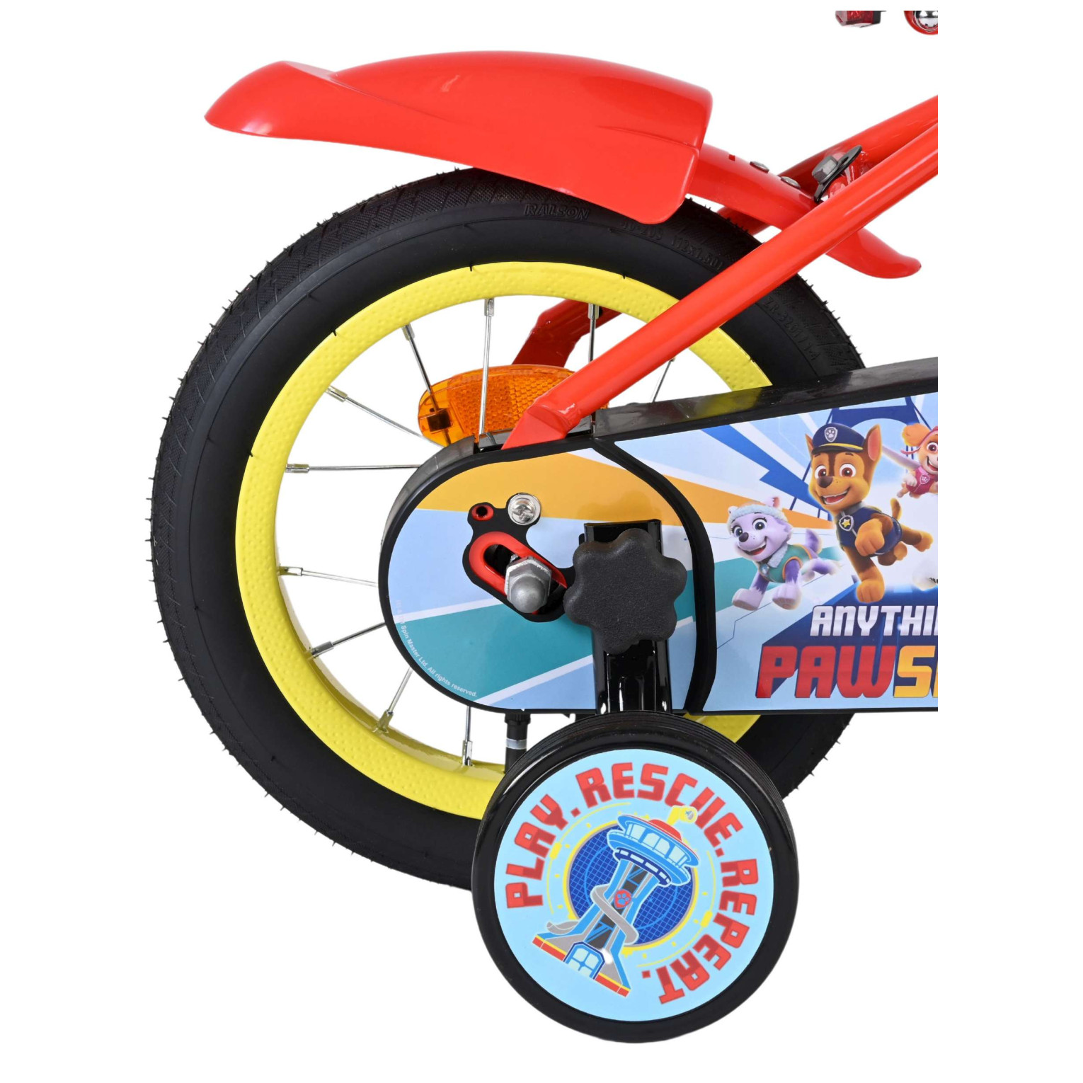 Paw Patrol Fiets - 12 inch - Rood Blauw