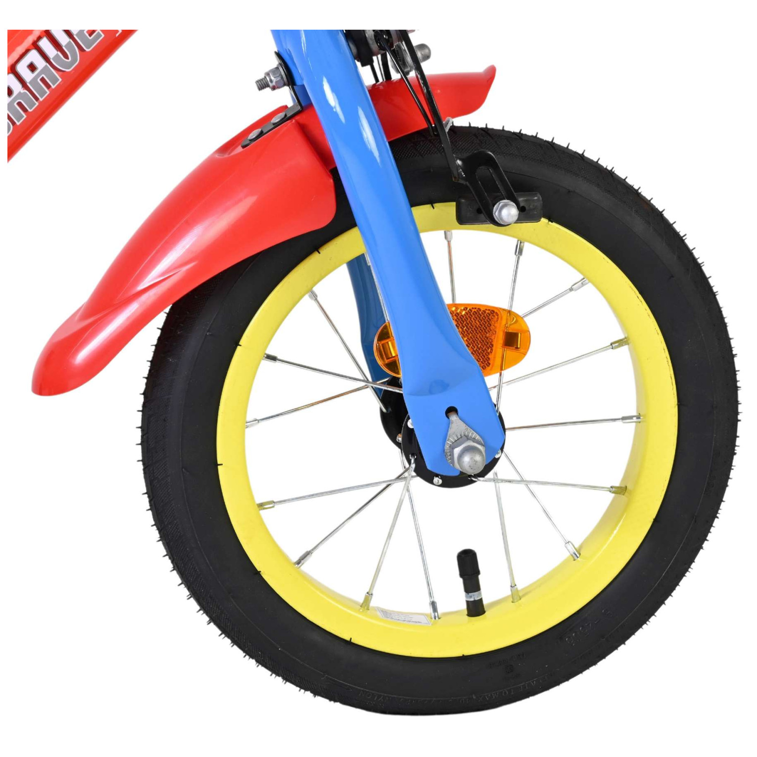 Paw Patrol Fiets - 12 inch - Rood Blauw