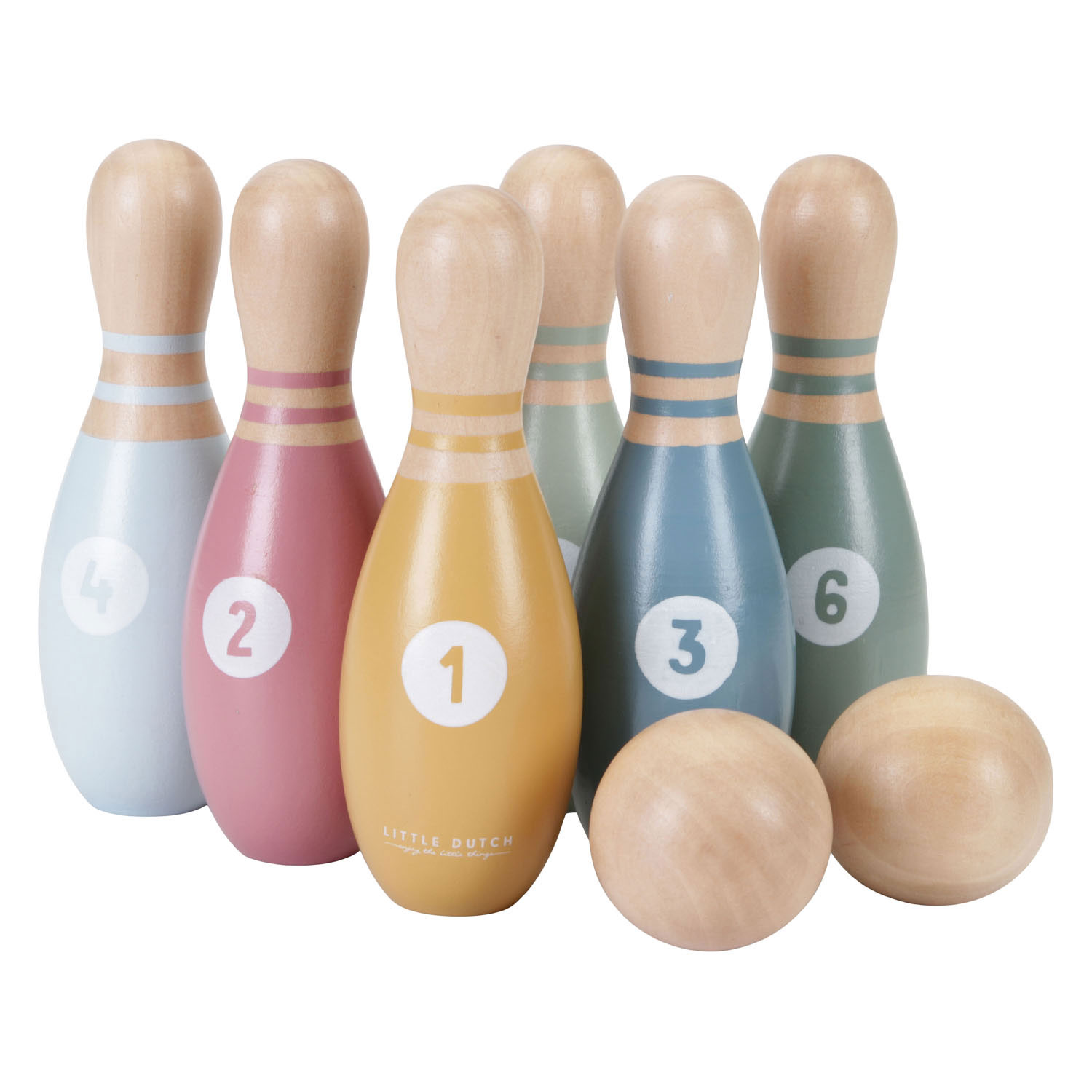 Little Dutch Houten Bowlingset FSC