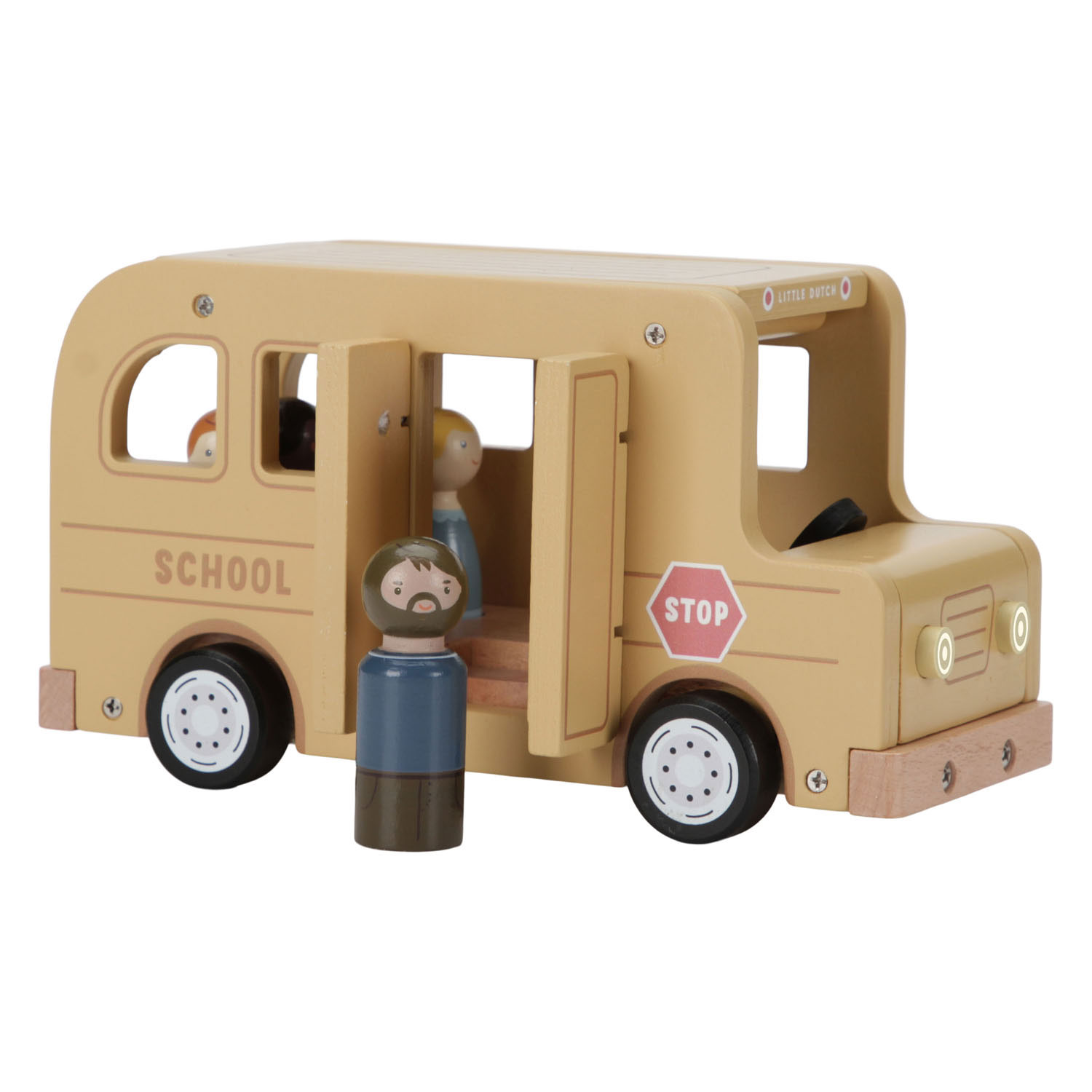 Little Dutch Houten Schoolbus Speelset FSC