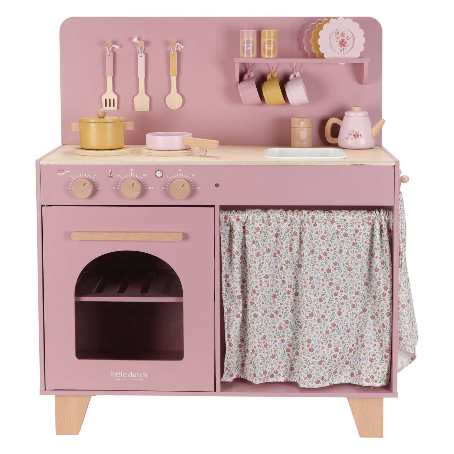 Little Dutch Houten Keuken Roze FSC