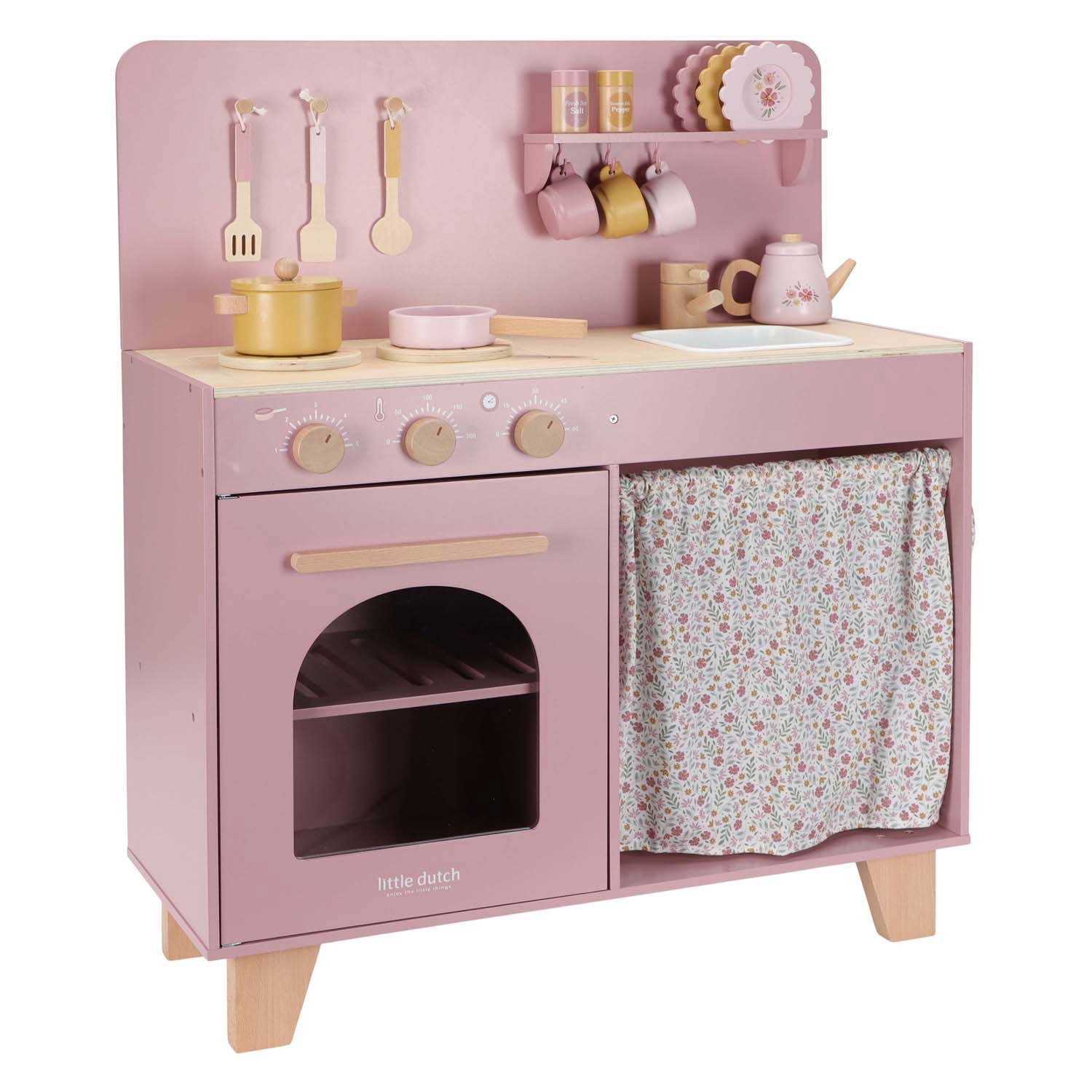 Little Dutch Houten Keuken Roze FSC