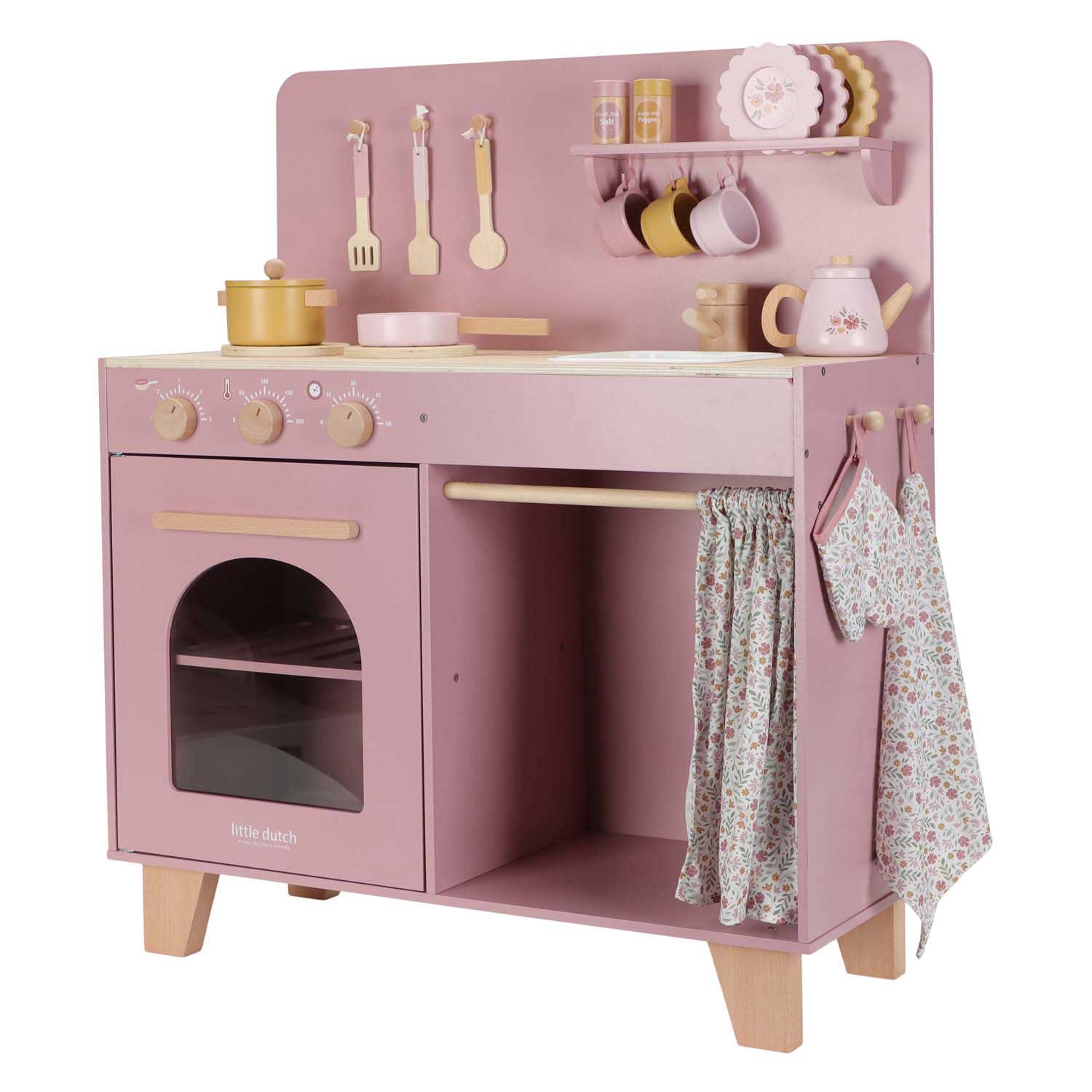 Little Dutch Houten Keuken Roze FSC