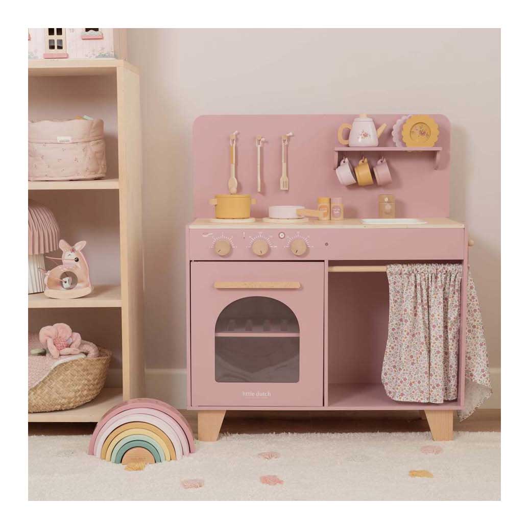 Little Dutch Houten Keuken Roze FSC