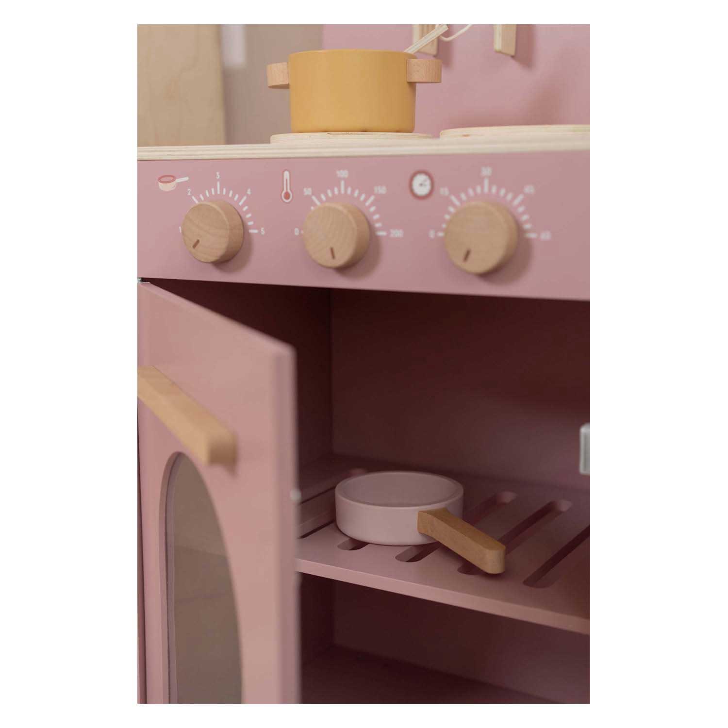 Little Dutch Houten Keuken Roze FSC