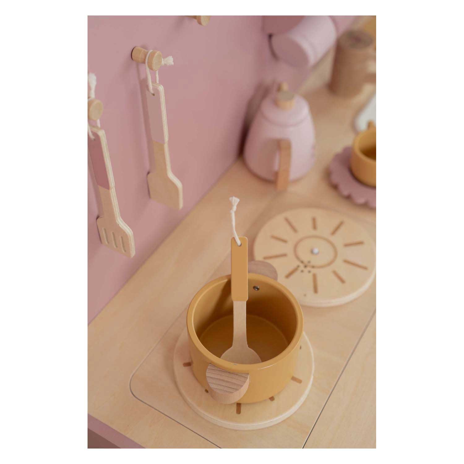 Little Dutch Houten Keuken Roze FSC