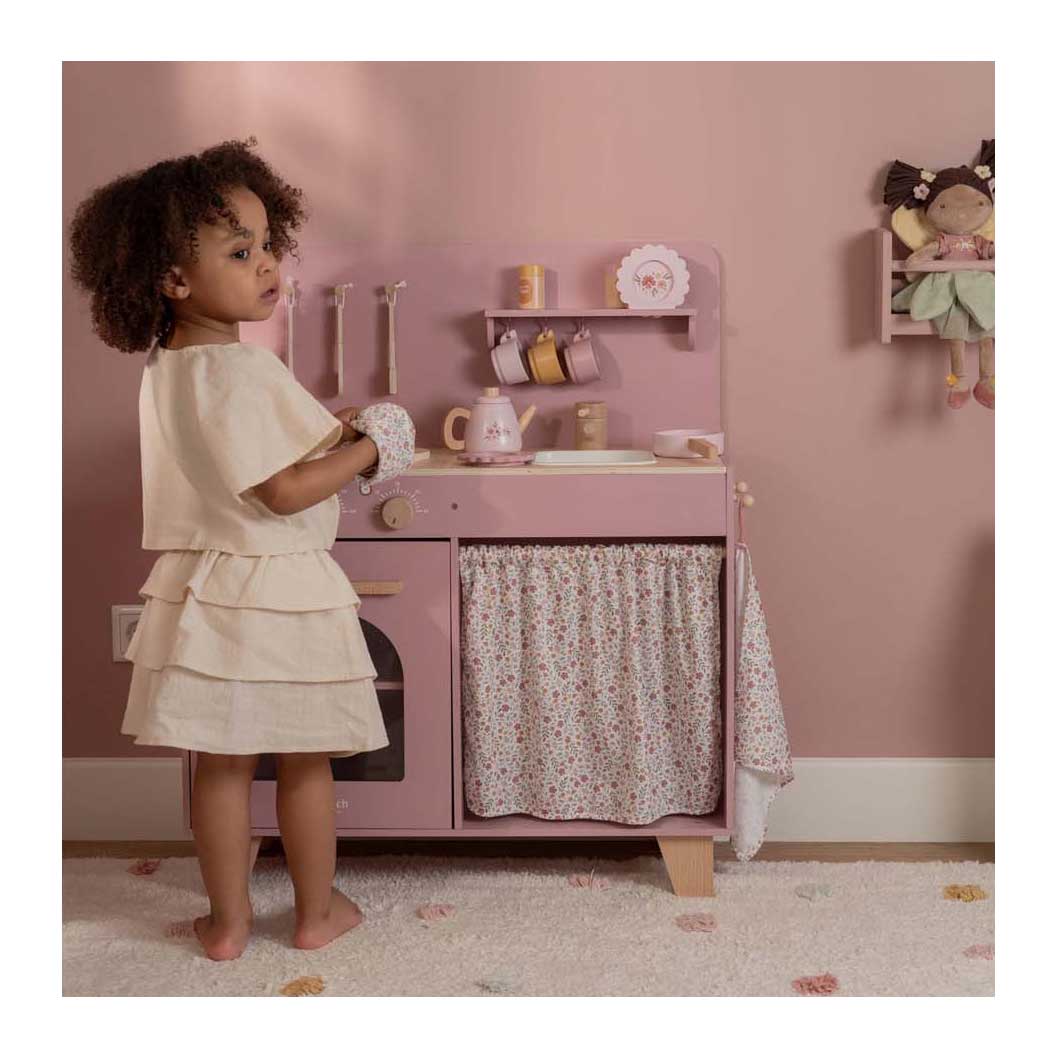 Little Dutch Houten Keuken Roze FSC