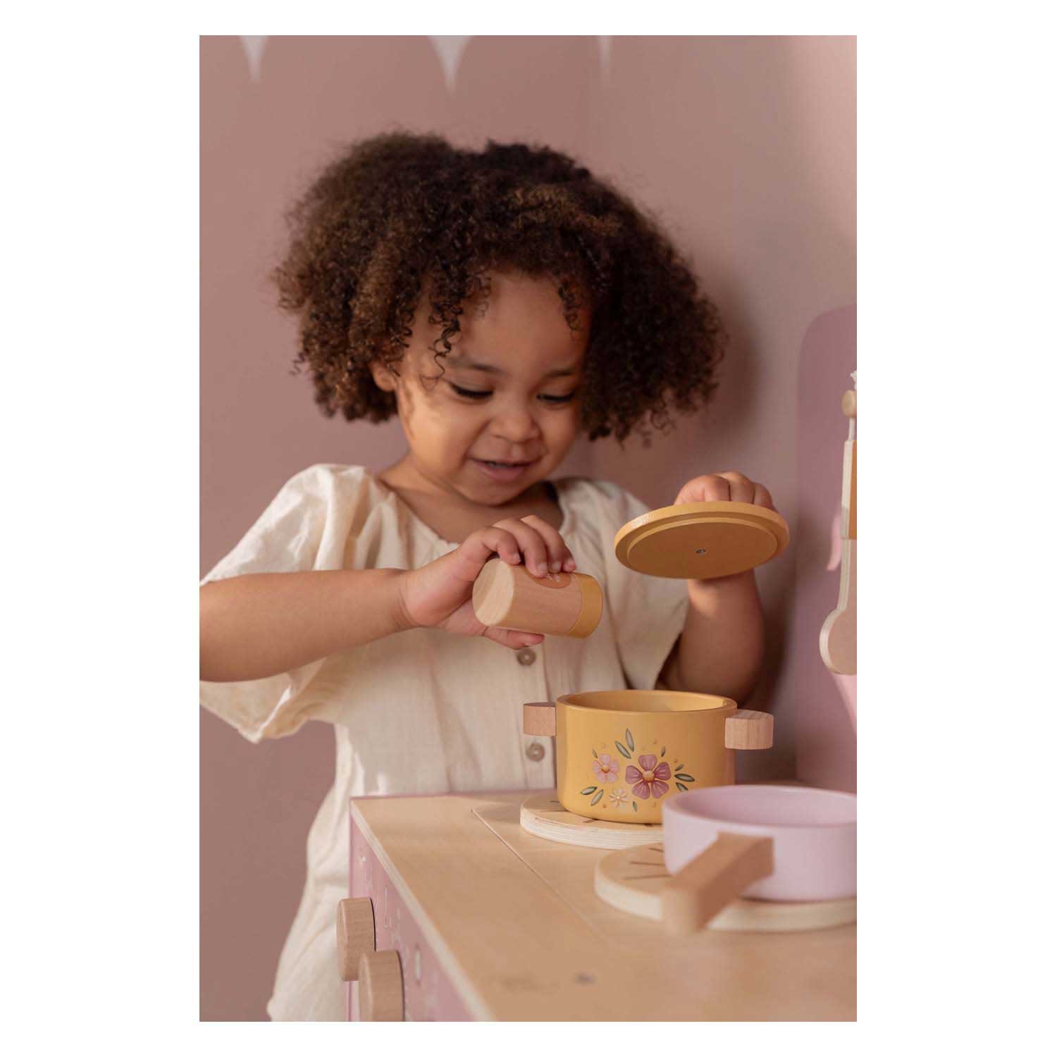 Little Dutch Houten Keuken Roze FSC